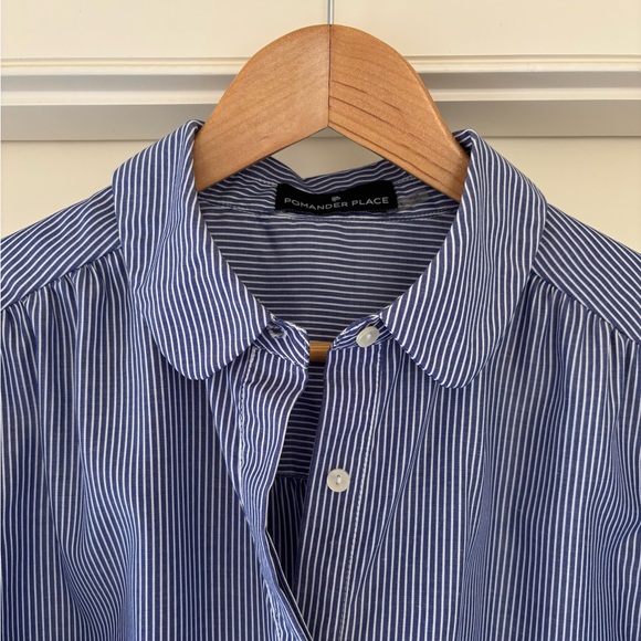 Pomander Place Puff-Sleeve Button-Down Blouse - Picture 2 of 10